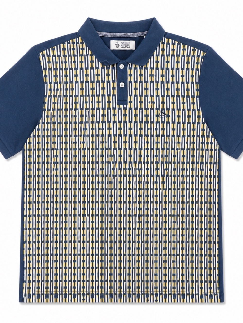 GEO JACQUARD FRONT ORIGINAL PENGUIN POLO, MEN’S LARGE